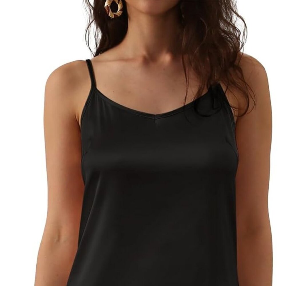 Amazon Black Slip Dress Satin